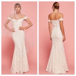 NEW NWT REFORMATION Freesia Lace Gown Trumpet